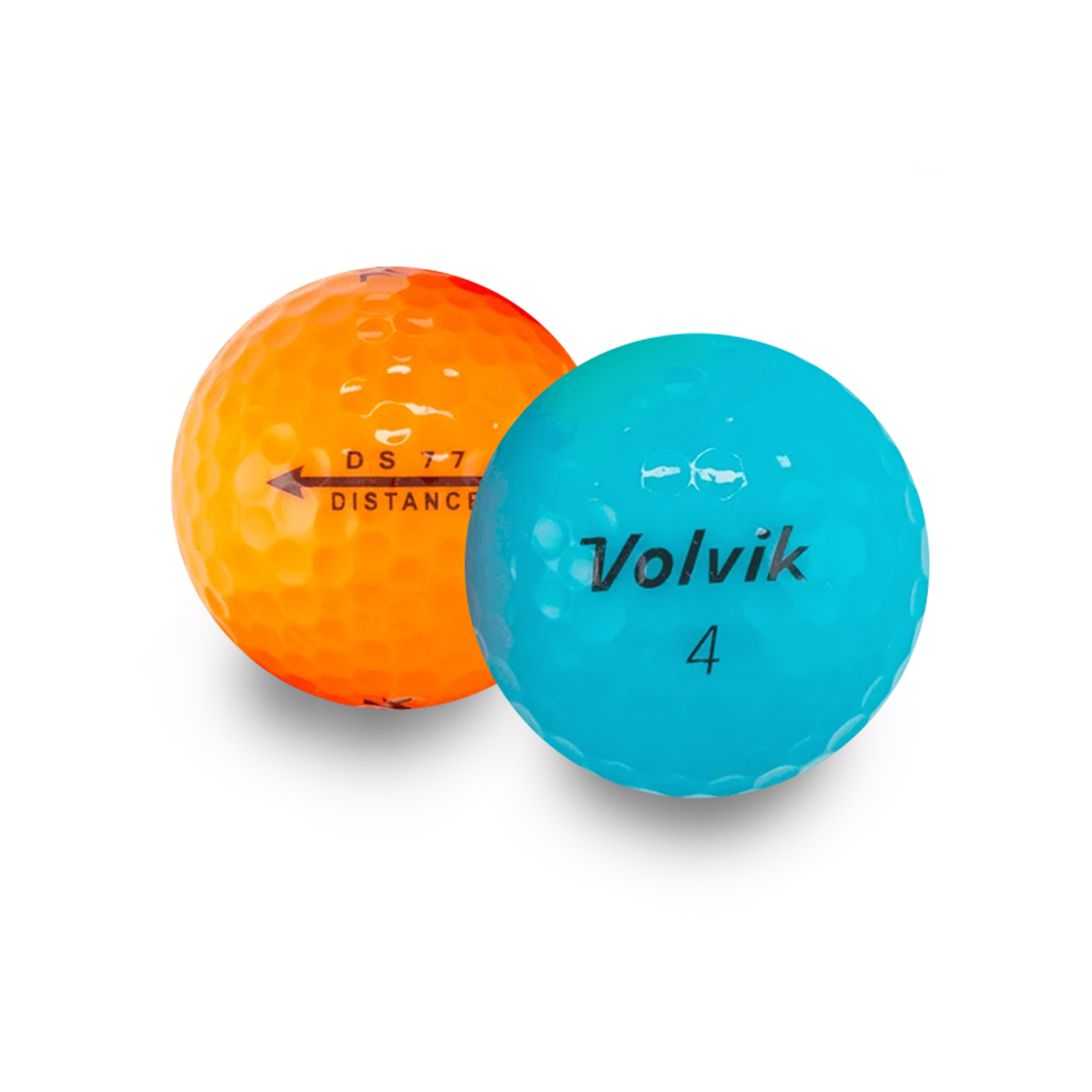 Used Volvik Color Mix Golf Balls - 1 Dozen
