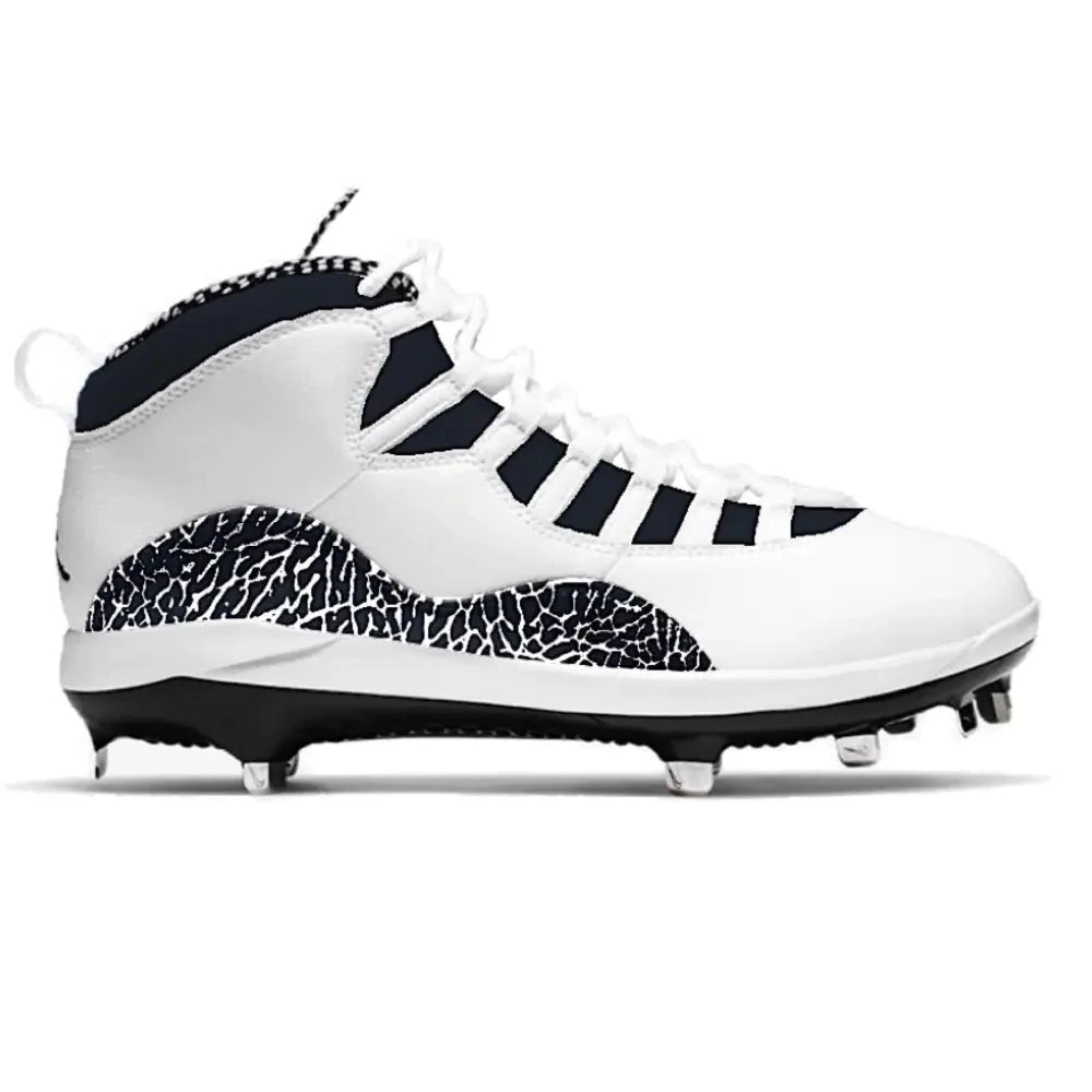 "Black Cement” Jordan 10 Retro Cleats