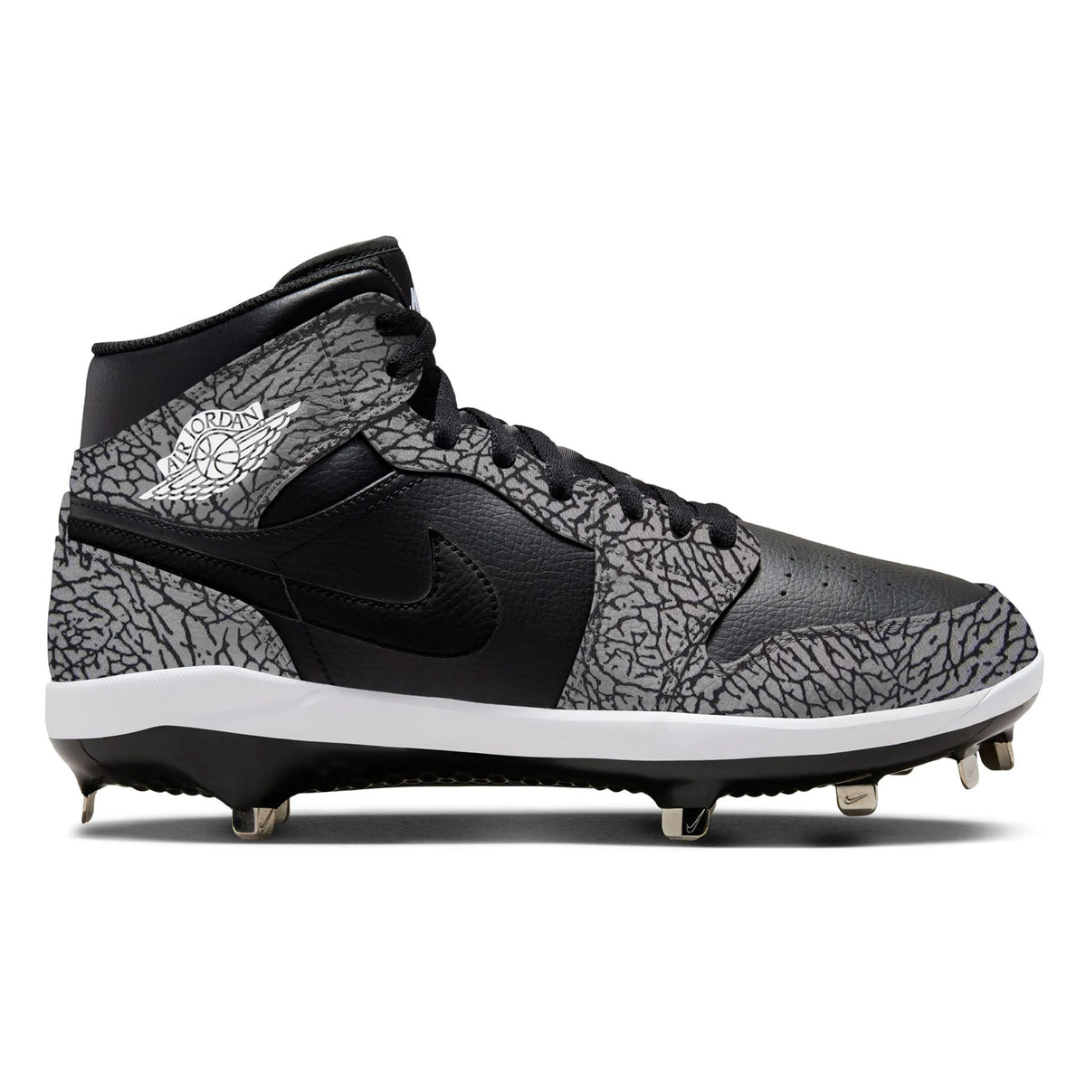 "Black Elephant" Jordan 1 Retro Cleats