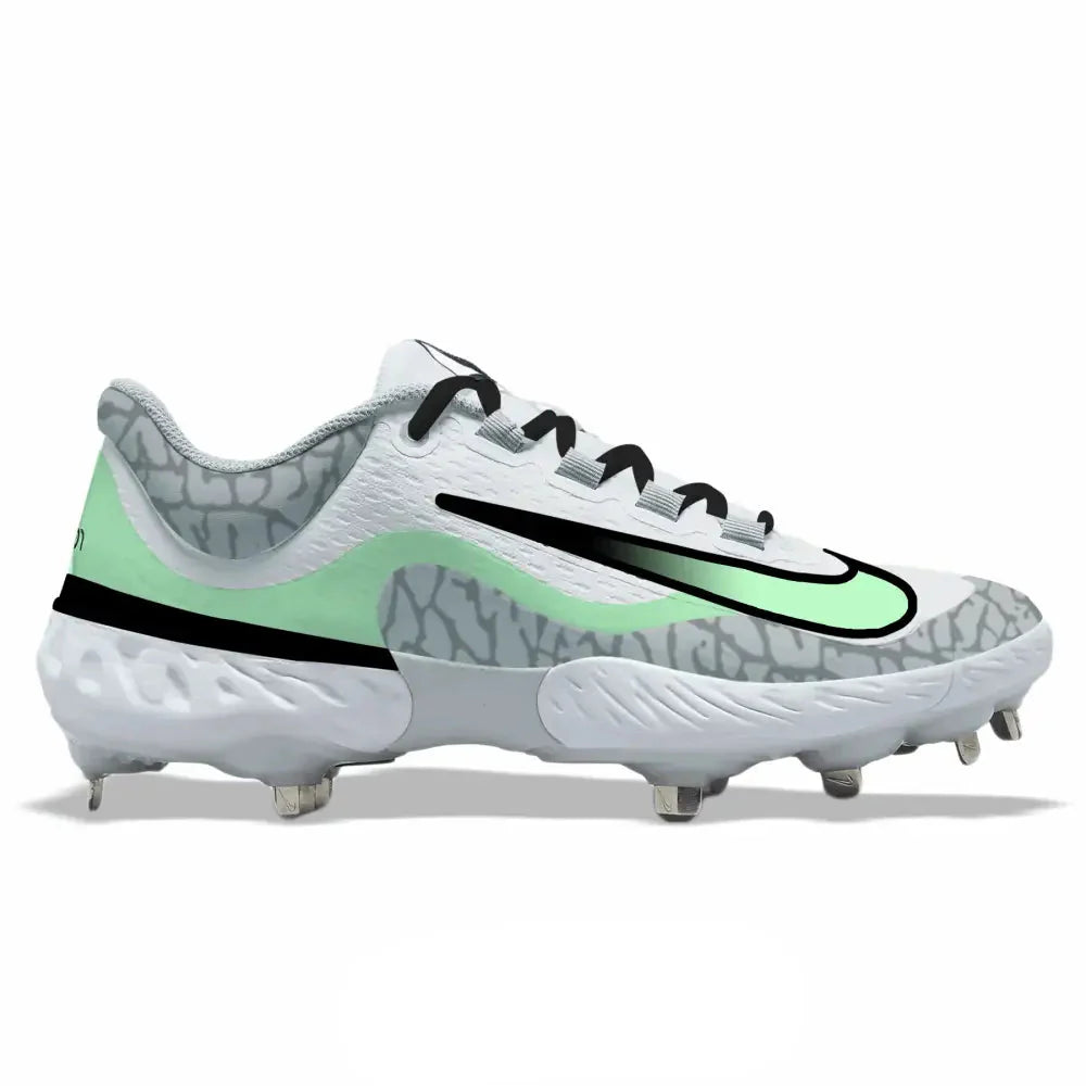 "Black Mint" Nike Alpha Huarache Elite 4 Low Cleats