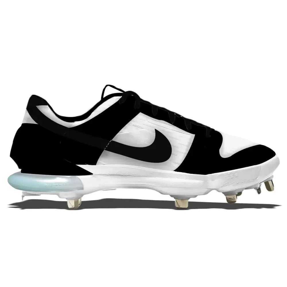 "Black & White Dunk" Nike Force Zoom Trout 7 Pro Cleats