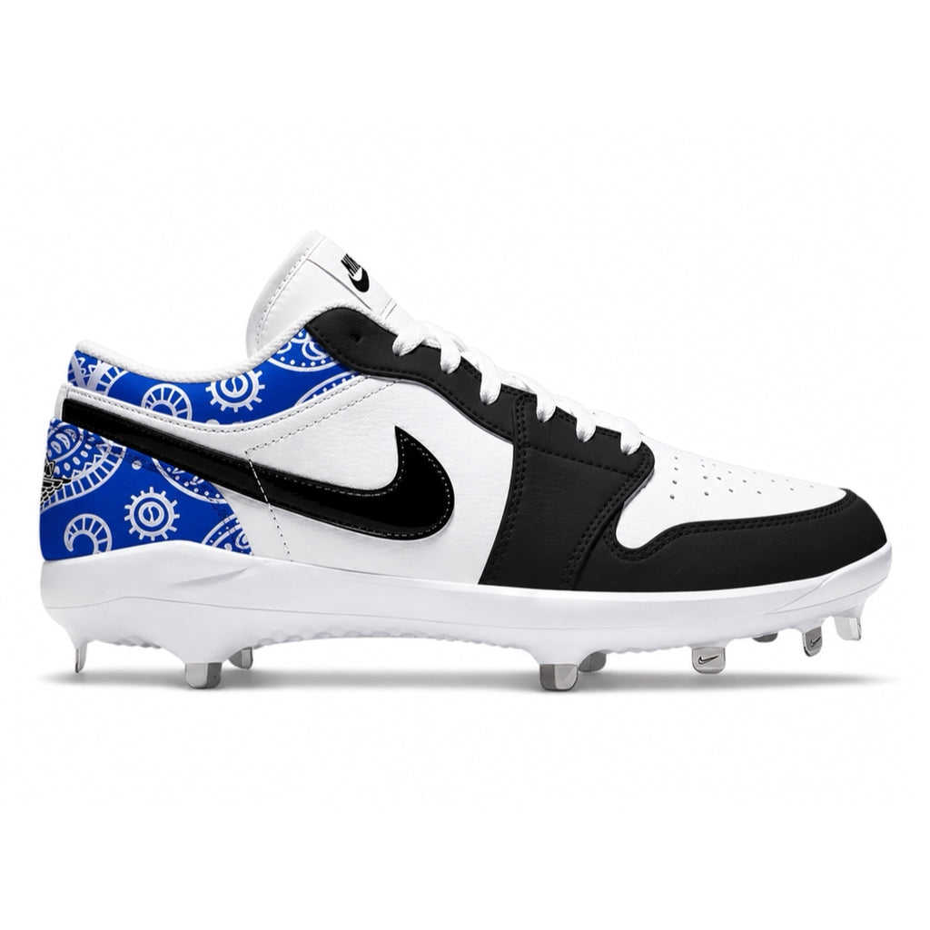 "Blue Bandana" Jordan 1 Retro Cleats