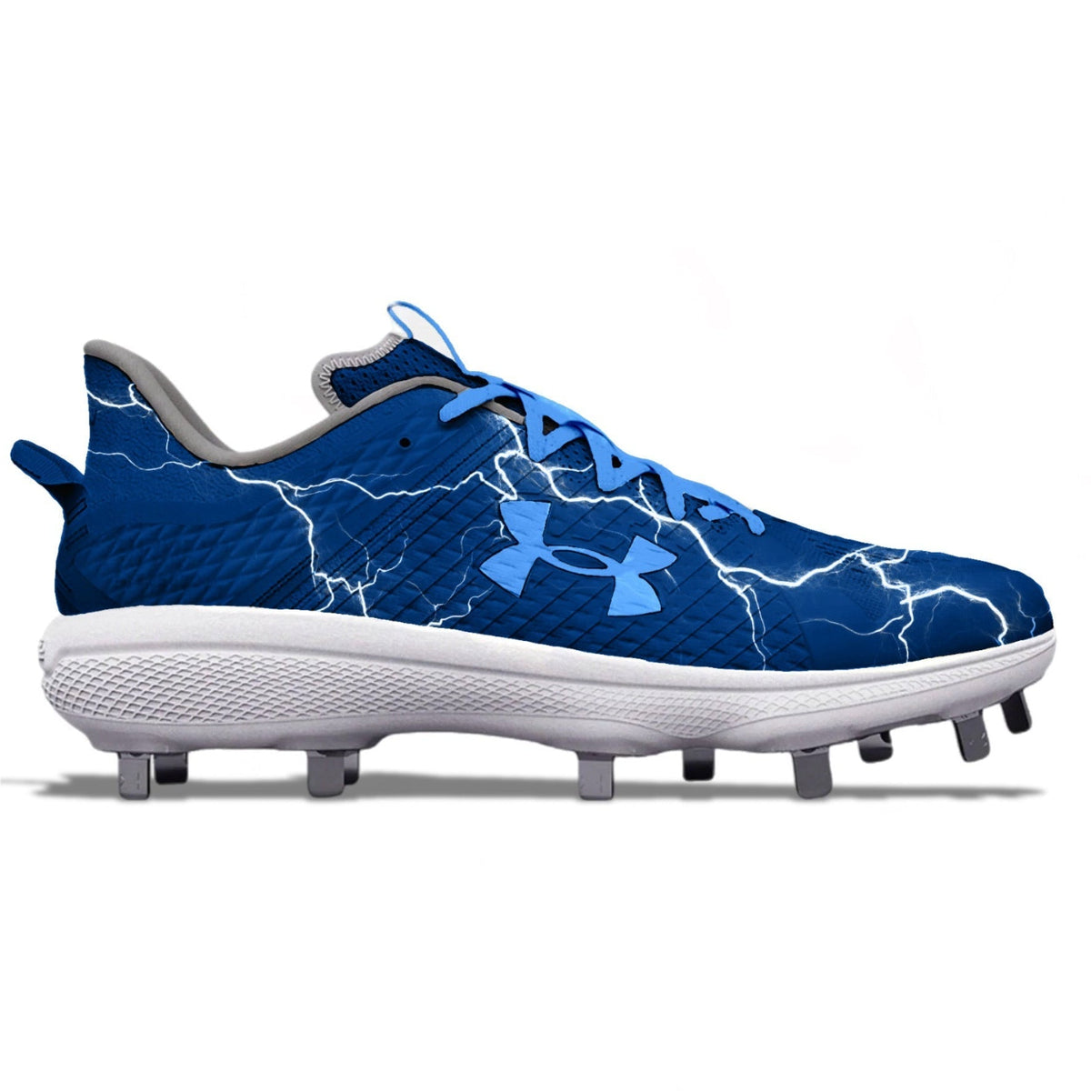 "Blue Bolt" Under Armour Yard Low MT Cleats