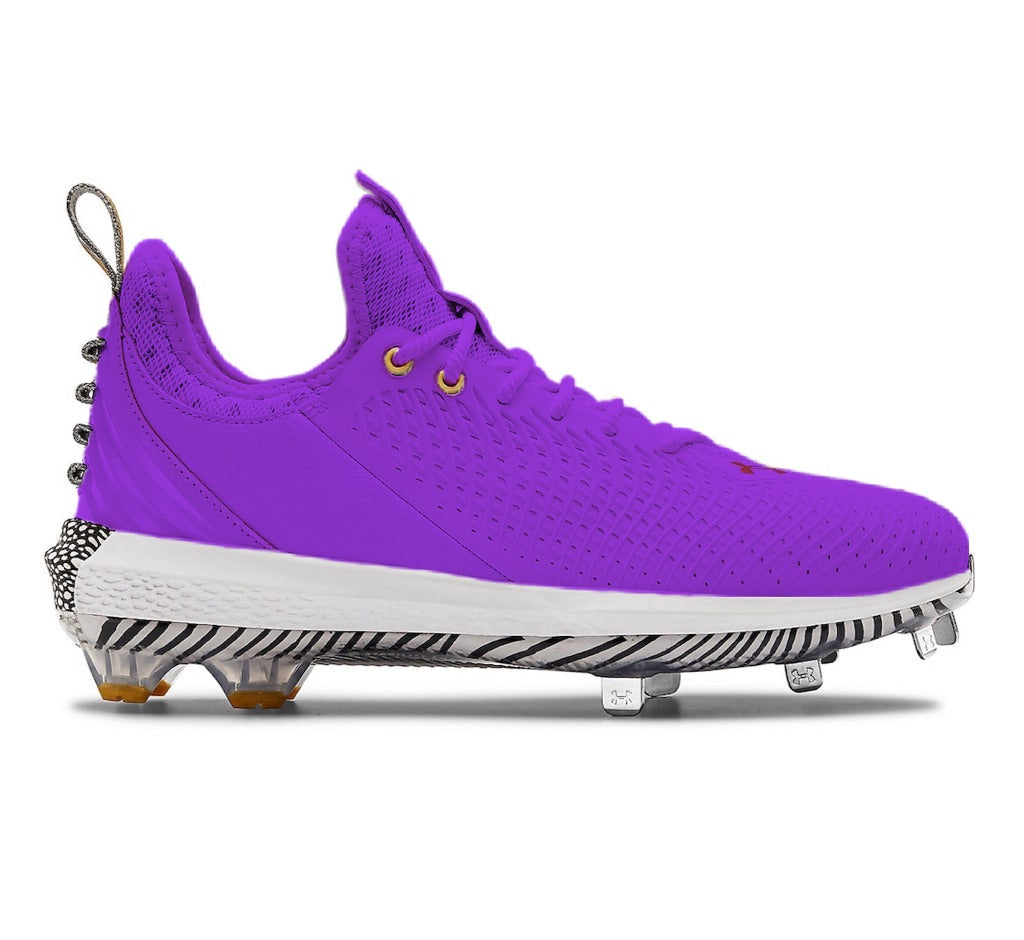 "Bright Purple" Under Armour Harper 5 Cleats
