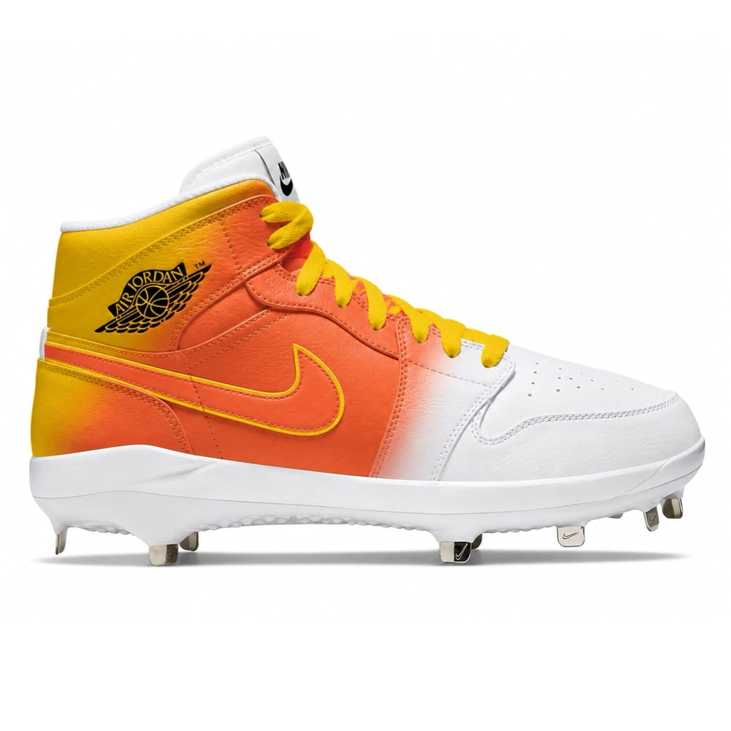 "Candy Corn" Jordan 1 Retro Cleats