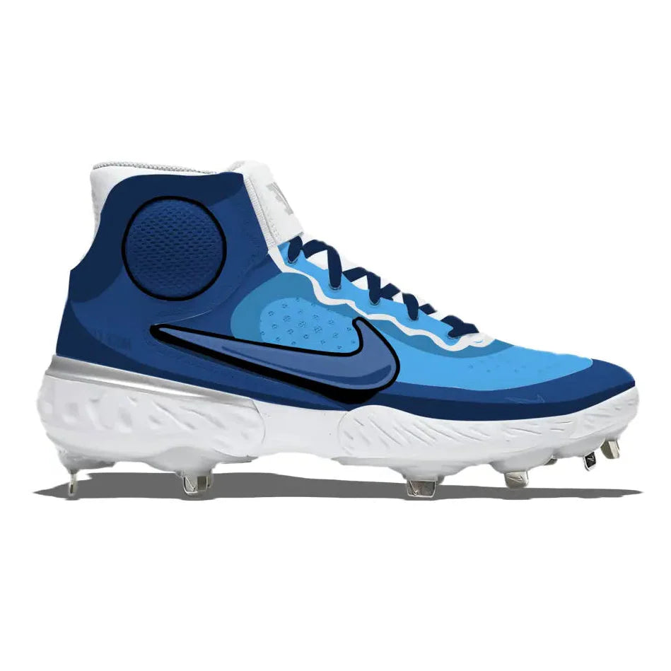 "Carolina Cartoon" Nike Alpha Huarache Elite 3 Mid Cleats