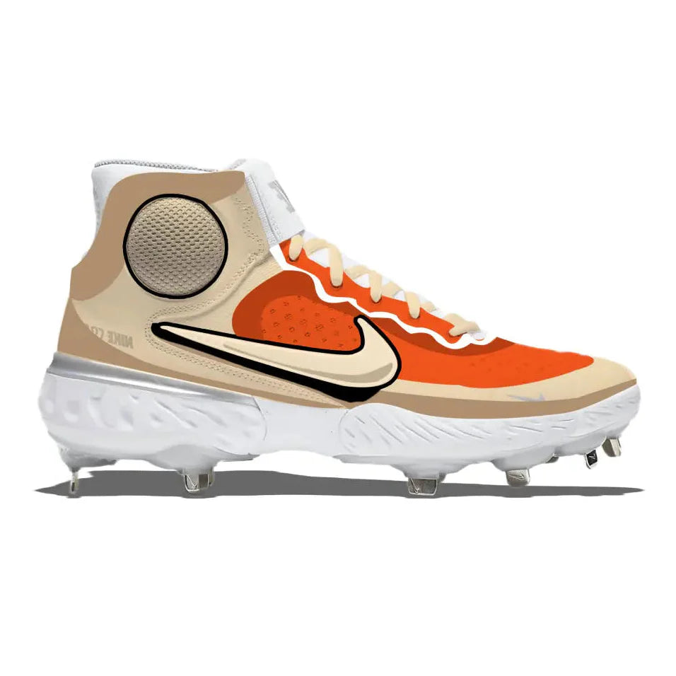 "San Francisco Cartoon" Nike Alpha Huarache Elite 3 Mid Cleats