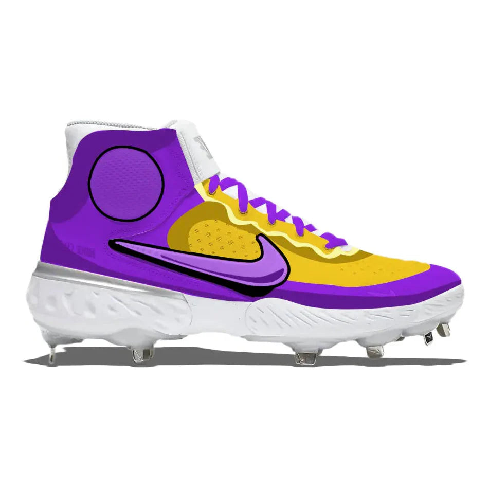 "Bayou Cartoon" Nike Alpha Huarache Elite 3 Mid Cleats