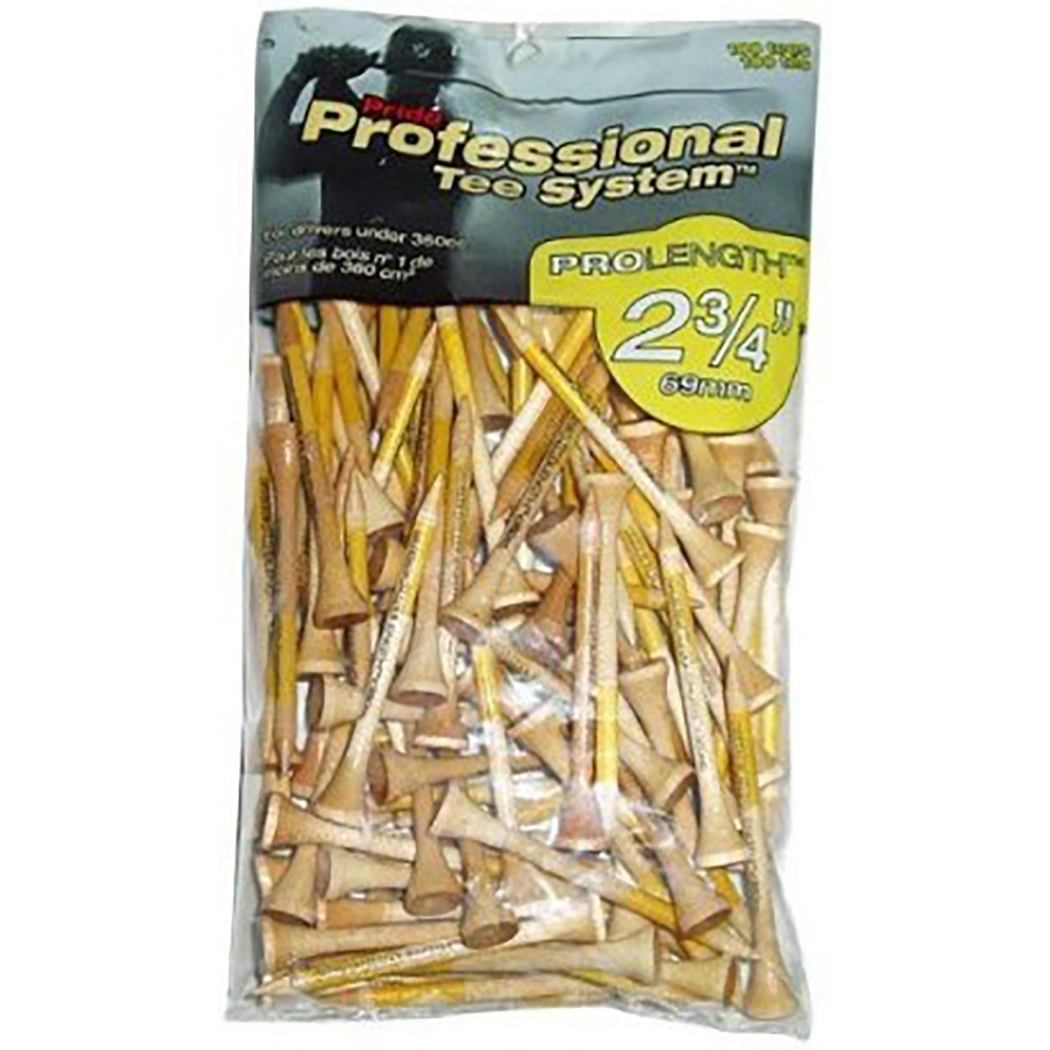 Used Golf Ball Starter Bundle - Assorted Models | Includes 100 Pride Professional Wooden Tees, Ball Brush and Reusable Mesh Bag - 24 Count