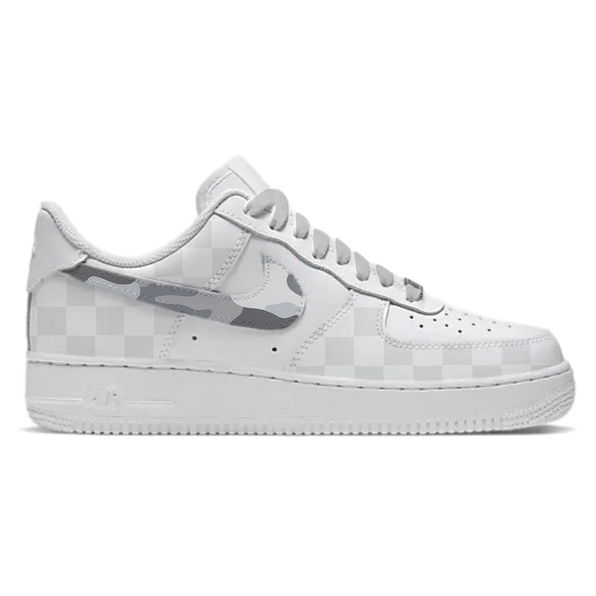 "Checkered Camo" Nike Air Force 1 Low Shoes