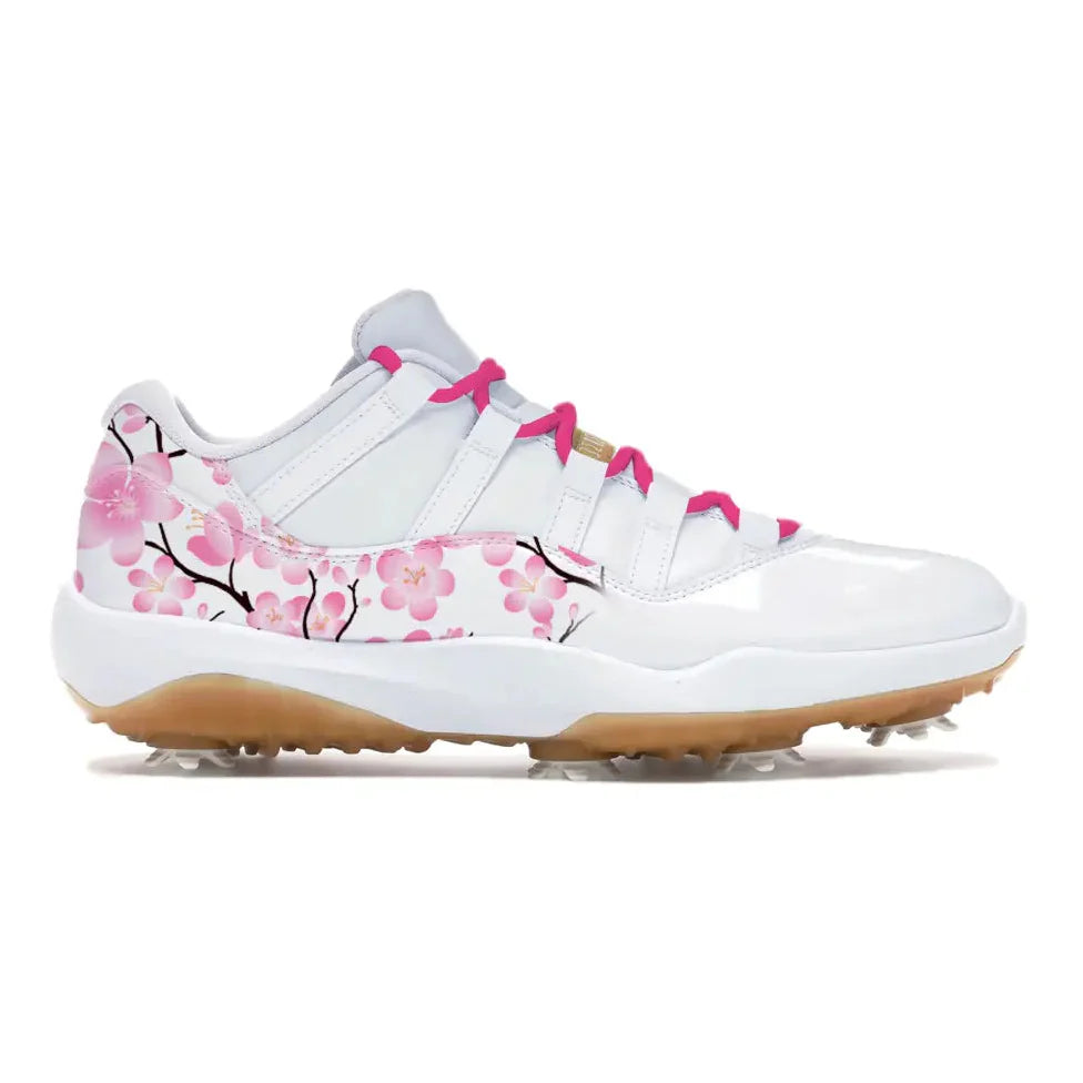 "Cherry Blossom" Jordan 11 Retro Low Golf Shoes