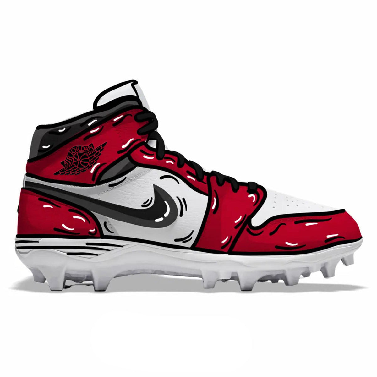 "Chicago Cartoon" Jordan 1 TD Cleats