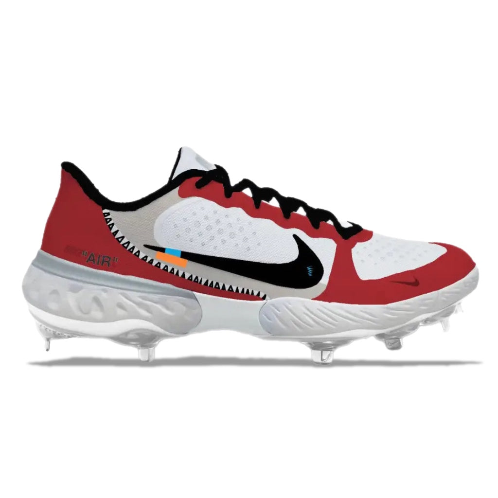 "Chicago OW" Nike Alpha Huarache Elite 3 Low Cleats