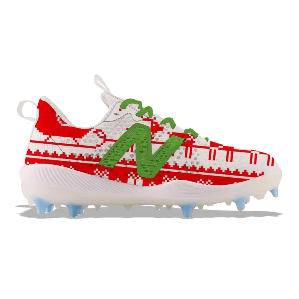 "Christmas Sweater" New Balance FuelCell COMPv3 TPU Baseball Cleats - Size 11 Men's