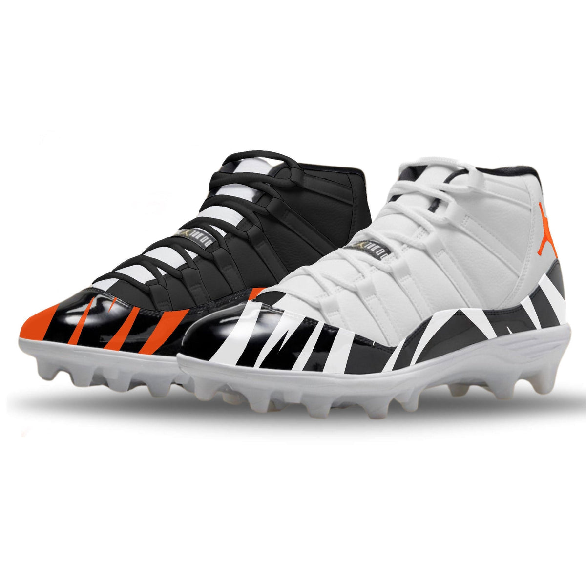 "Cincinnati Mismatch" Jordan 11 Retro TD Football Cleats
