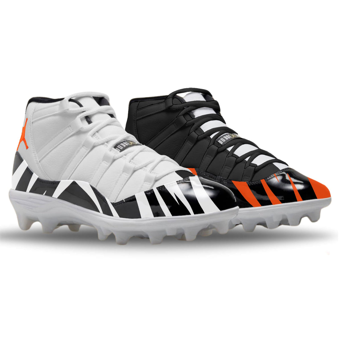 "Cincinnati Mismatch" Jordan 11 Retro TD Football Cleats