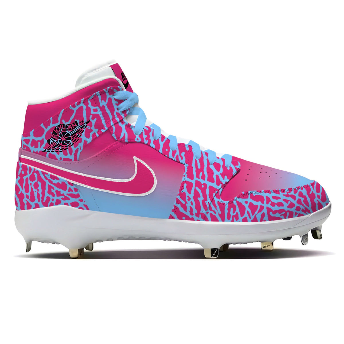 "Cotton Candy Freeze" Jordan 1 Retro Cleats