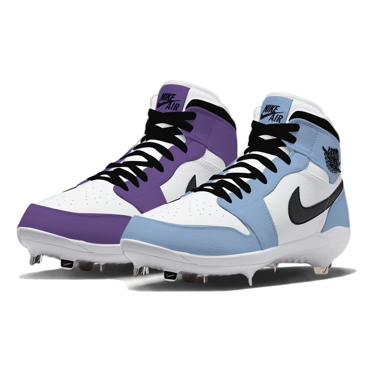 "Court Blue Mismatch" Jordan 1 Retro Cleats