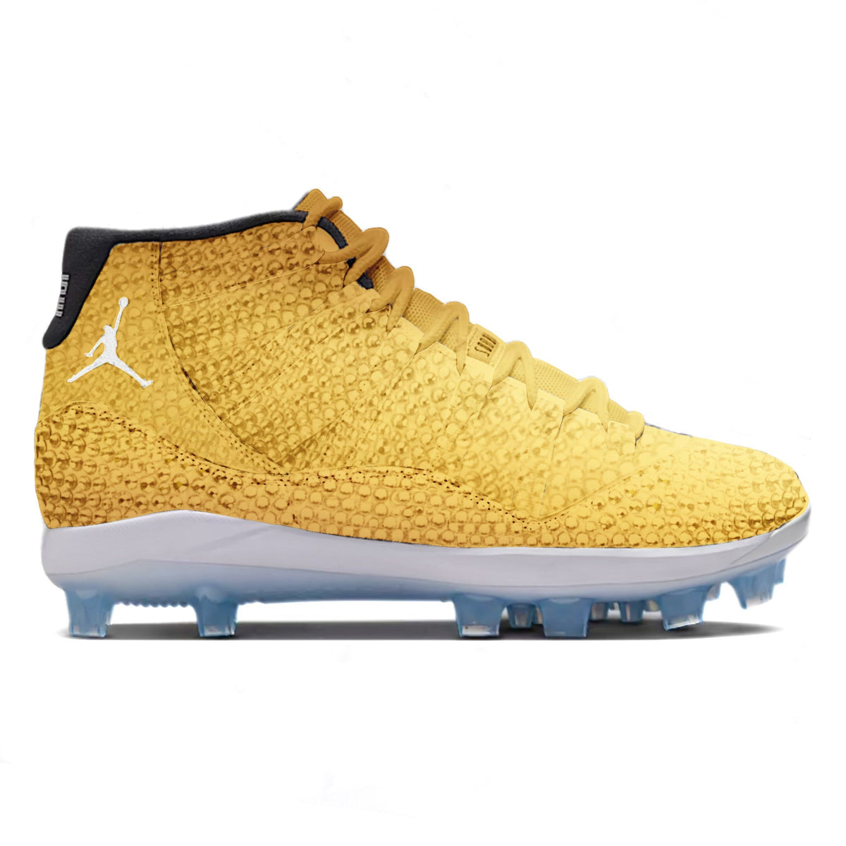 "Gold Crystals" Jordan 11 Retro MCS Baseball Cleats
