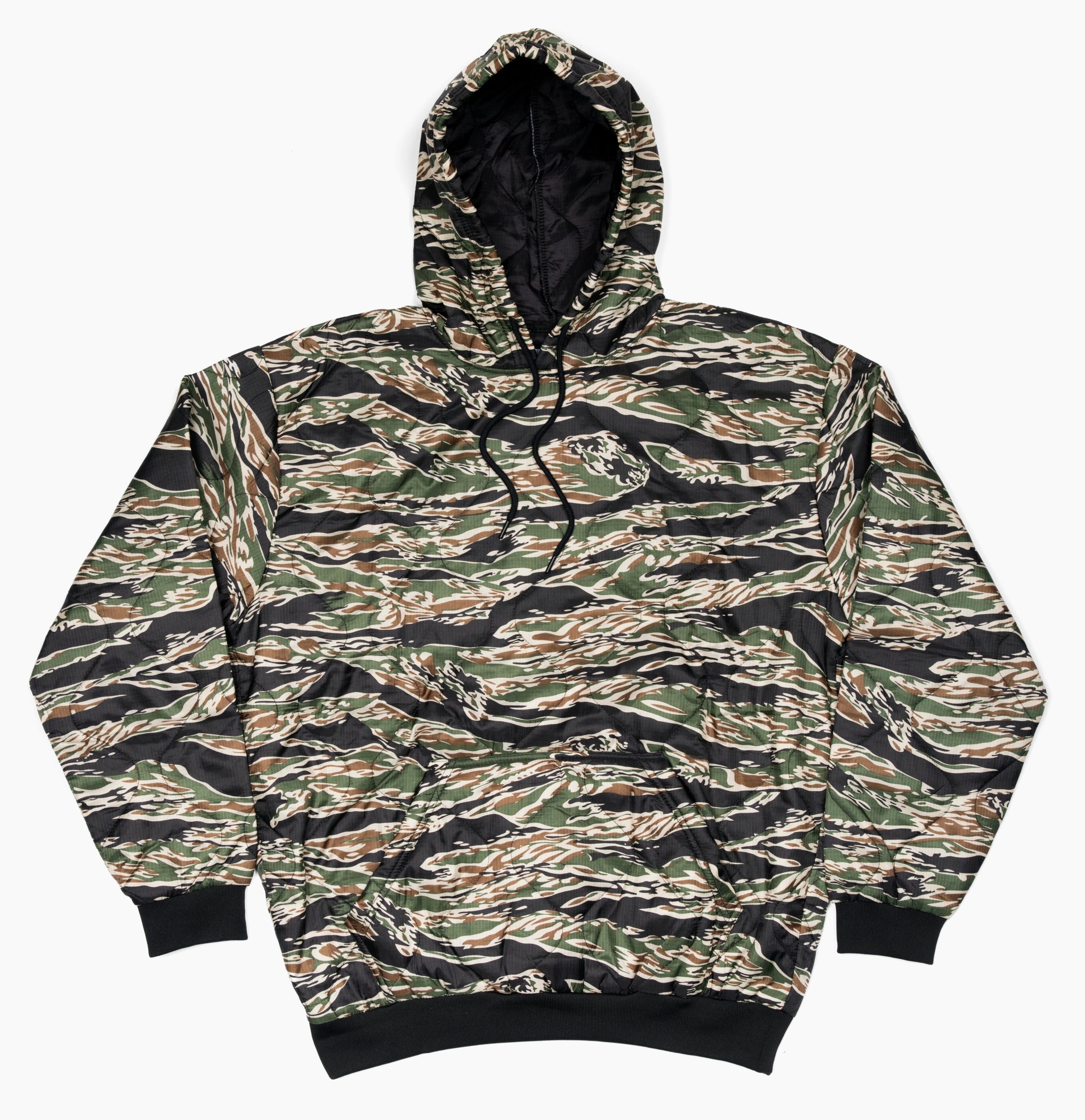 Camouflage hoodie on a white background