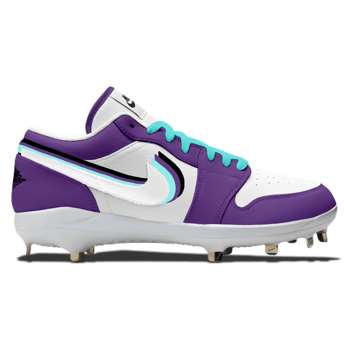 "Desert Rattler Alternate" Jordan 1 Retro Cleats - Size 11 Low Top MCS