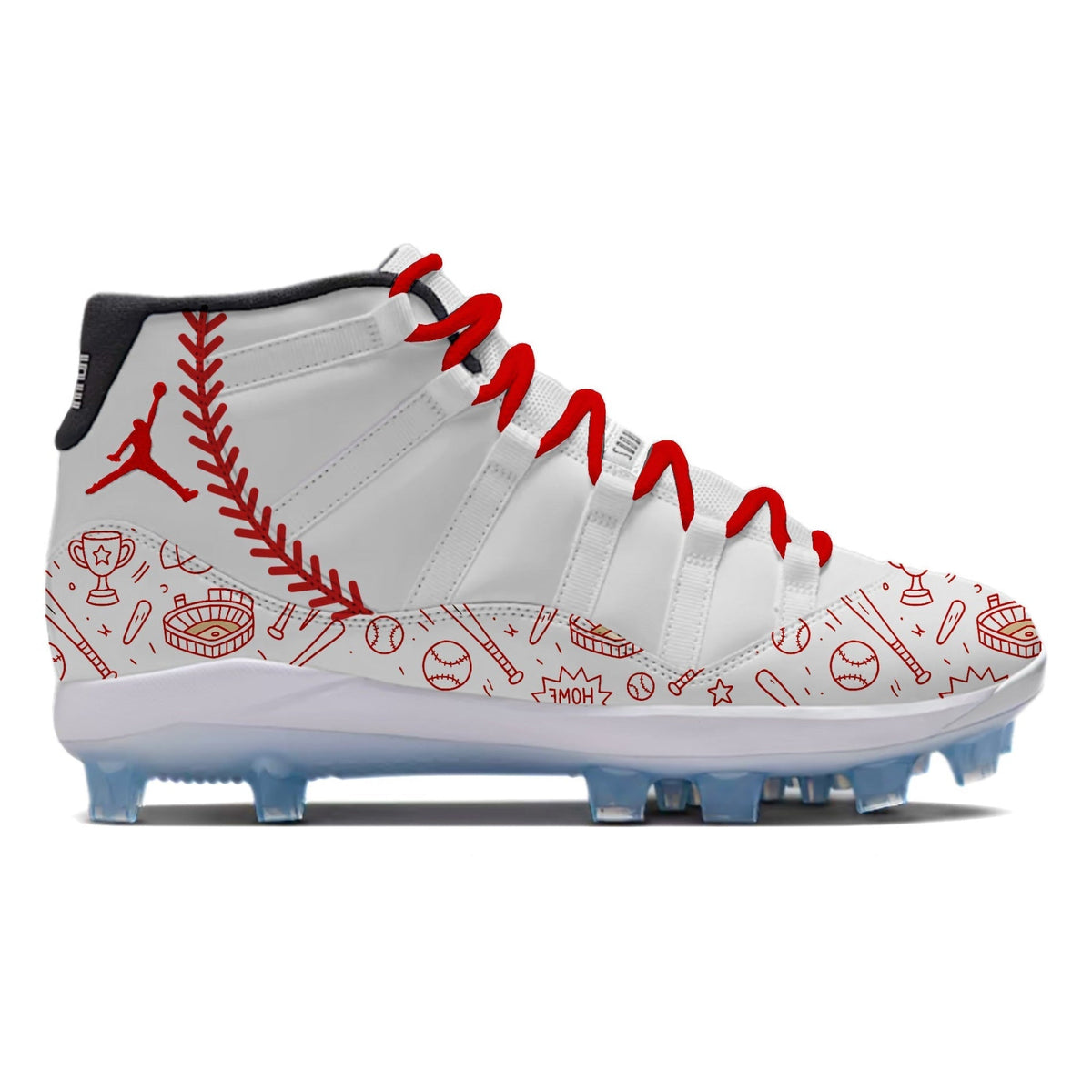 "Diamond Doodles" Jordan 11 Retro MCS Baseball Cleats