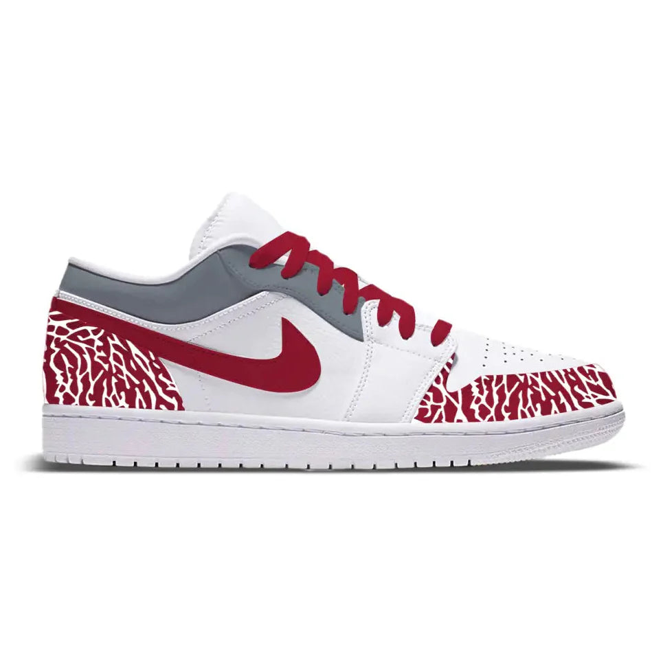 "Elephant Dust" Jordan 1 Low Shoes
