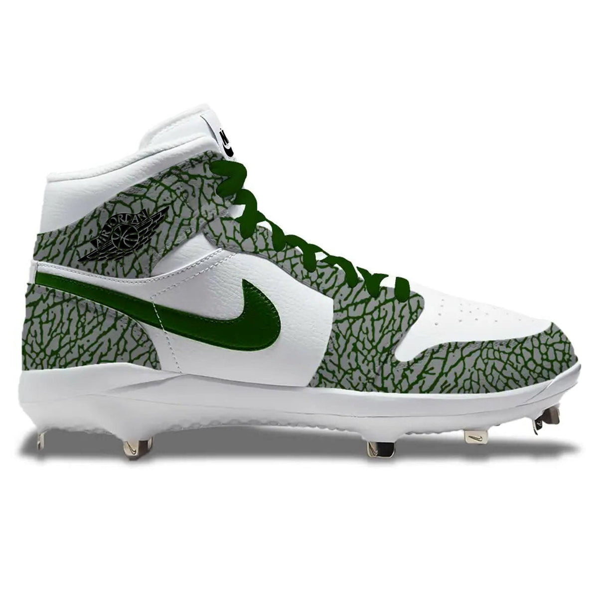 "Forest Green Elephant" Jordan 1 Retro Cleats