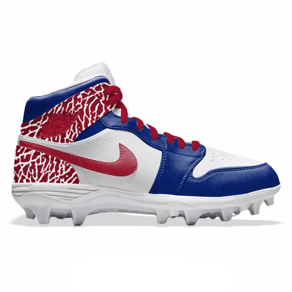 "Giant Buffalo Elephant" Jordan 1 TD Cleats