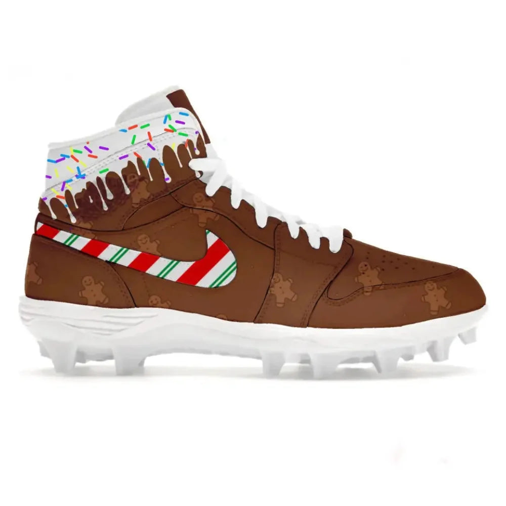 Tacos de fútbol americano Jordan 1 TD "Gingerbread"