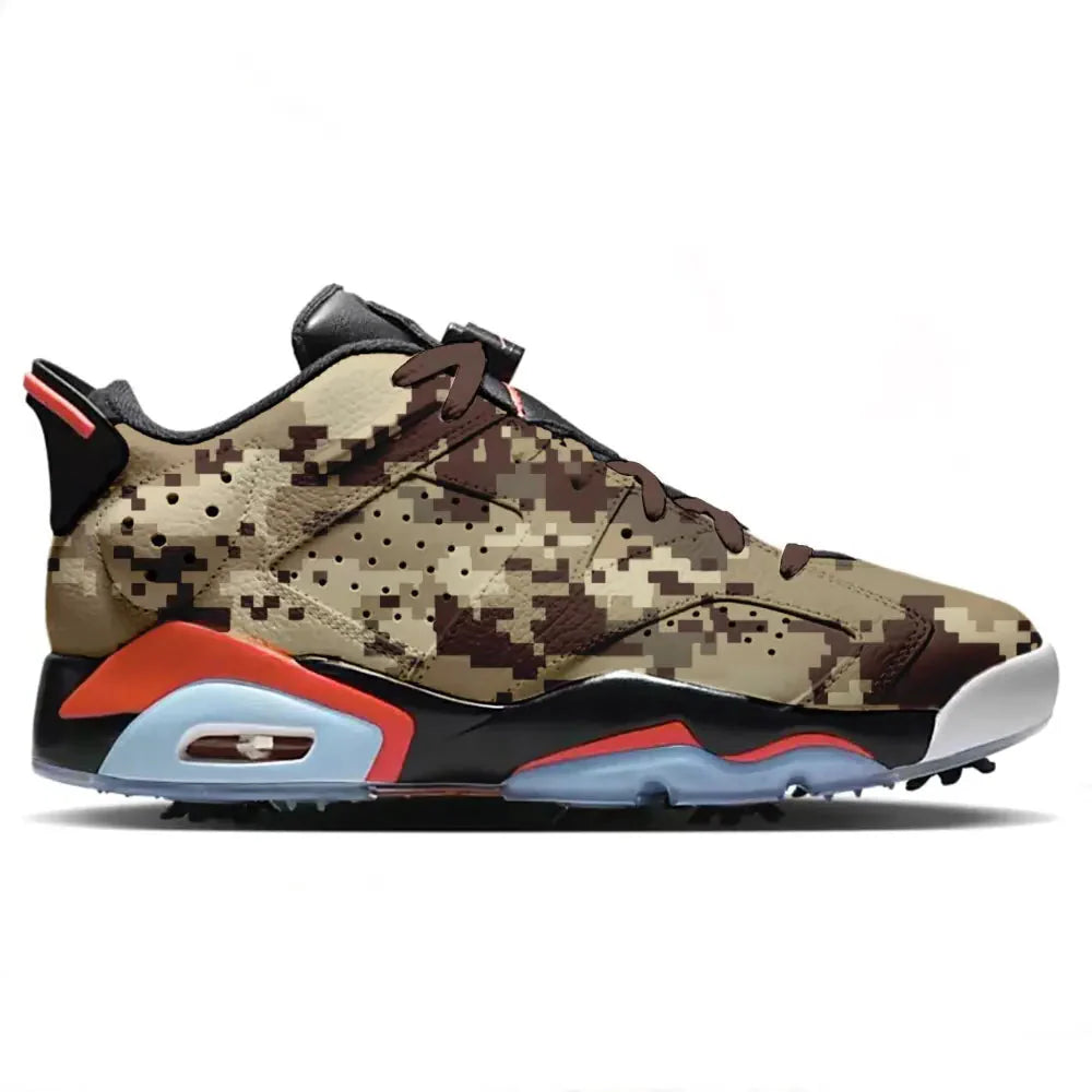 "Glitch Camouflage" Jordan Retro 6 G Golf Shoes