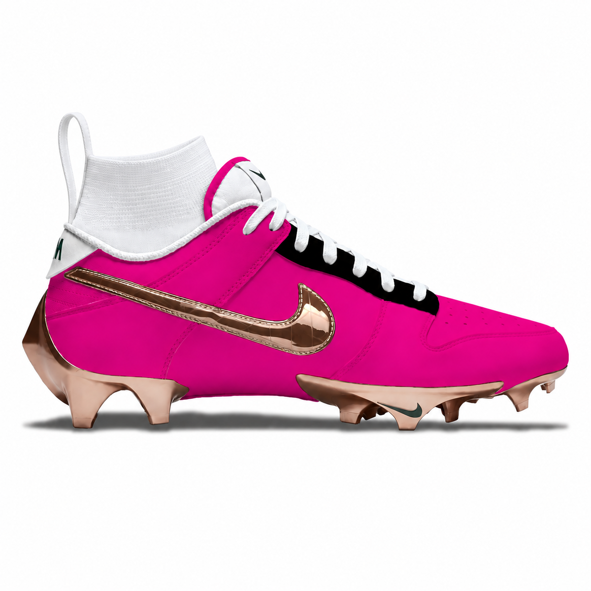 "Gold Hearts" Nike Vapor Edge Dunk Cleats