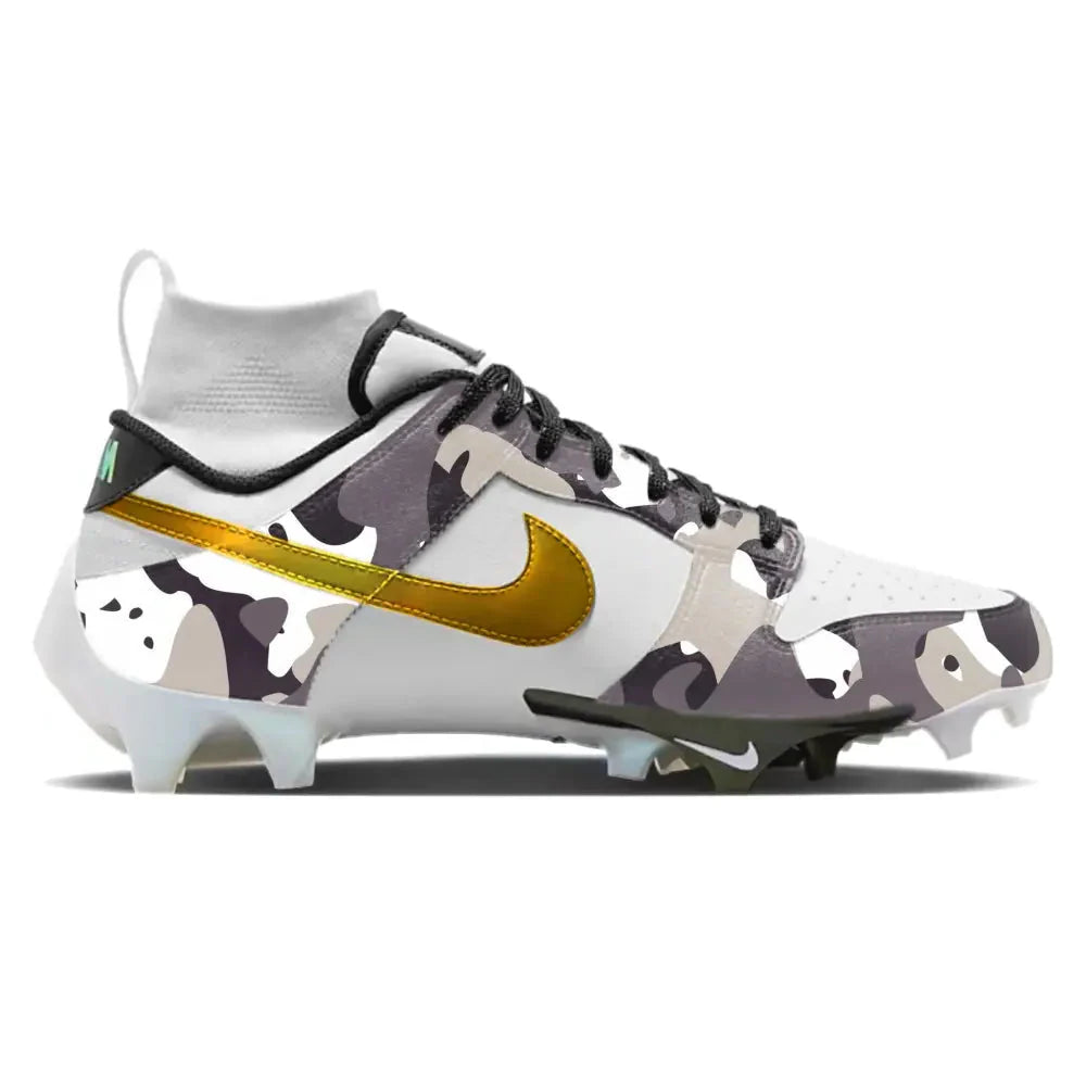 "Golden Gray Camo" Nike Vapor Edge Dunk Cleats