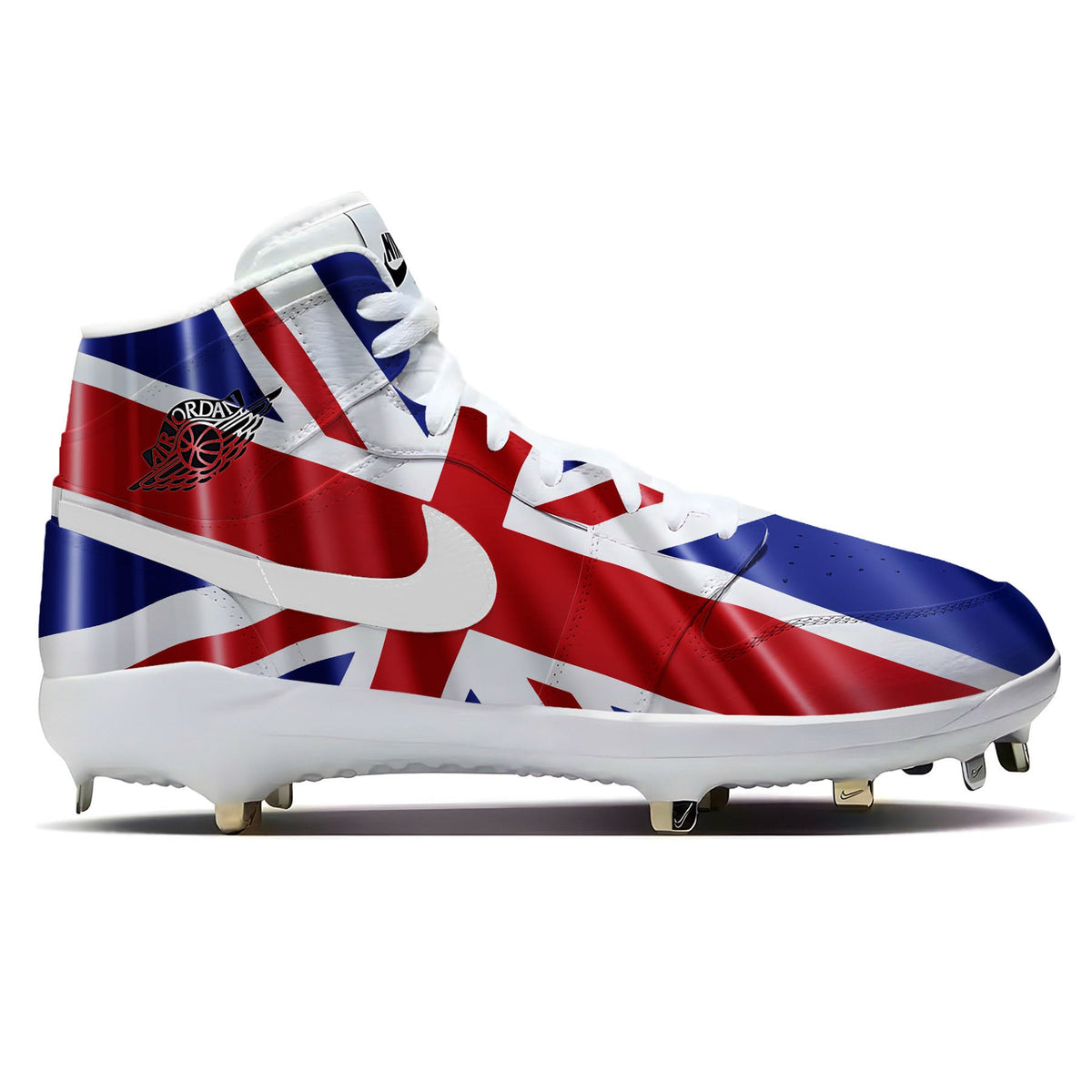 "Great Britain Waving Flag" Jordan 1 Retro Cleats