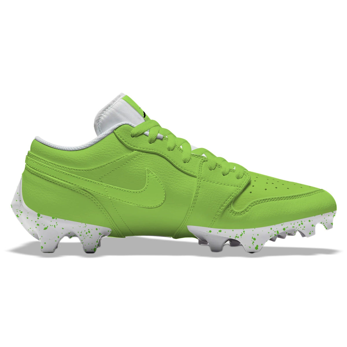 "Green Color Rush” Jordan 1 Vapor Edge Low Cleats