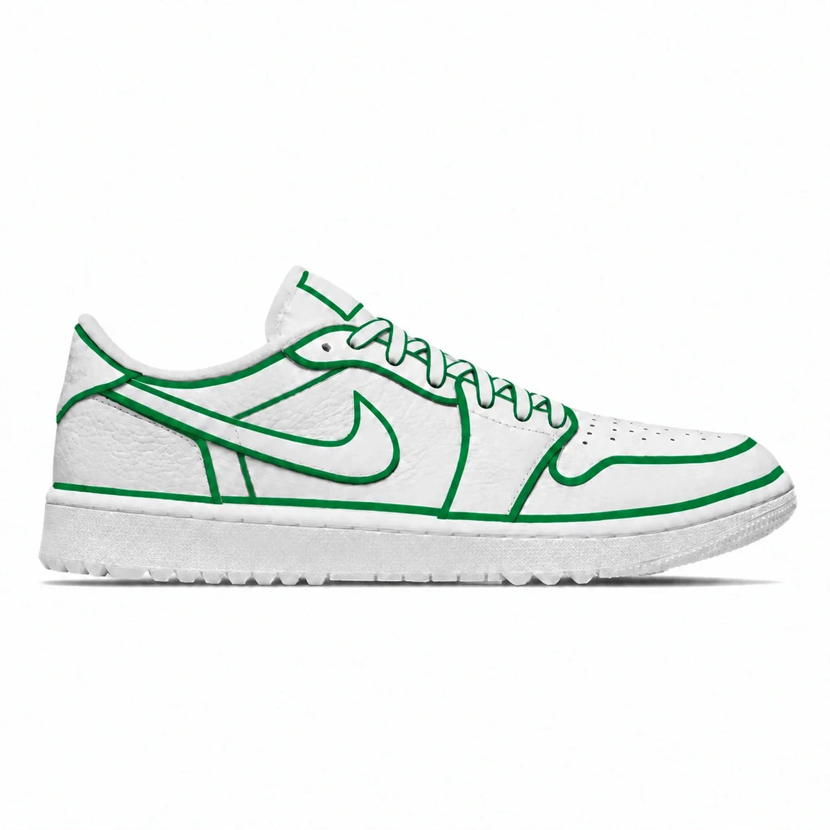 "Green Lines" Jordan 1 Golf Shoes