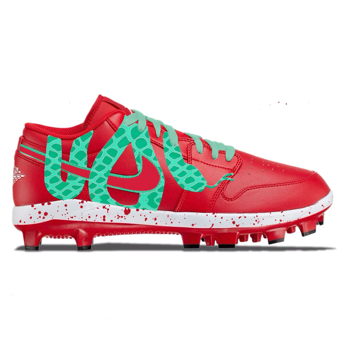 "Green Snake" Jordan 1 Retro Cleats