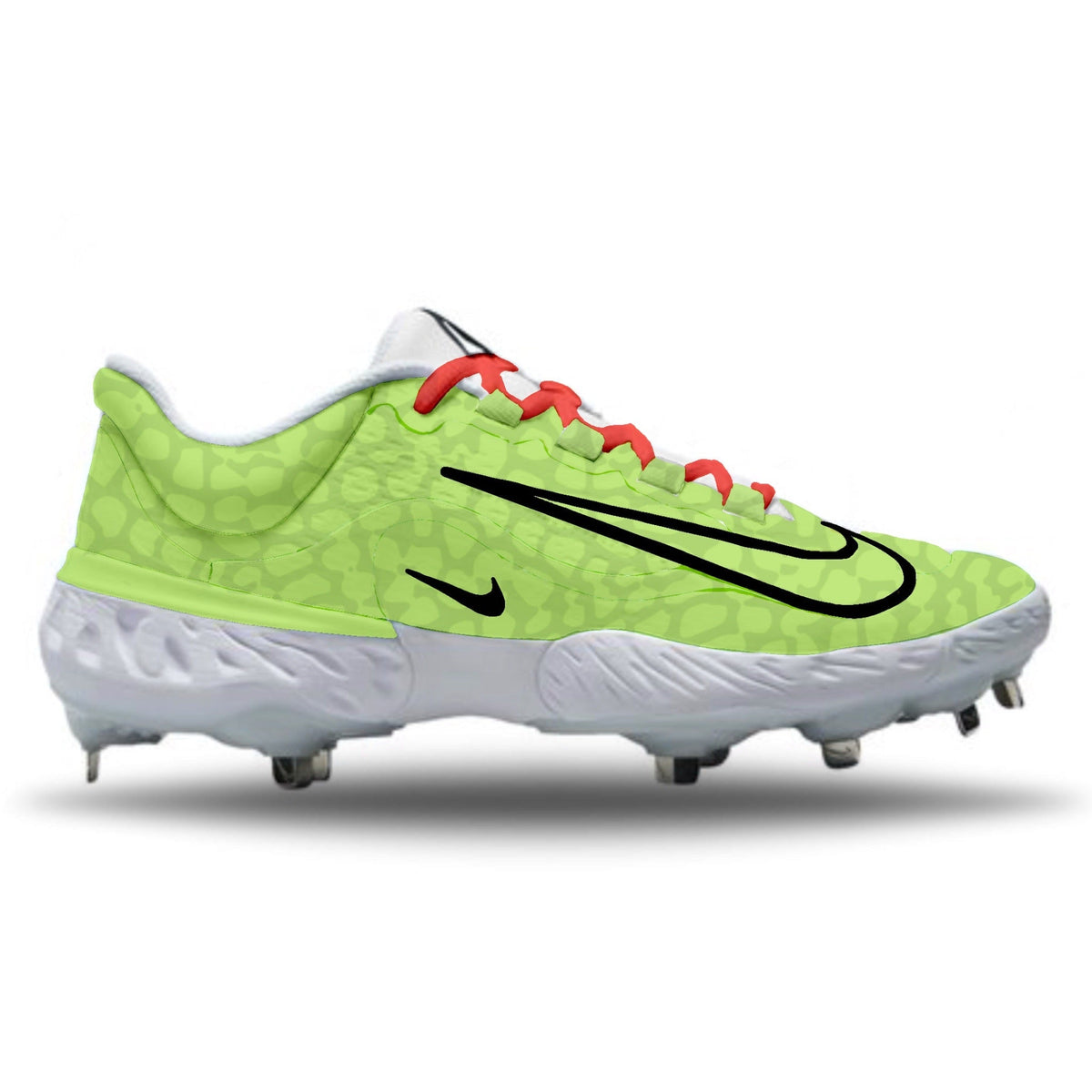 "Grinch" Nike Alpha Huarache Elite 4 Low Cleats