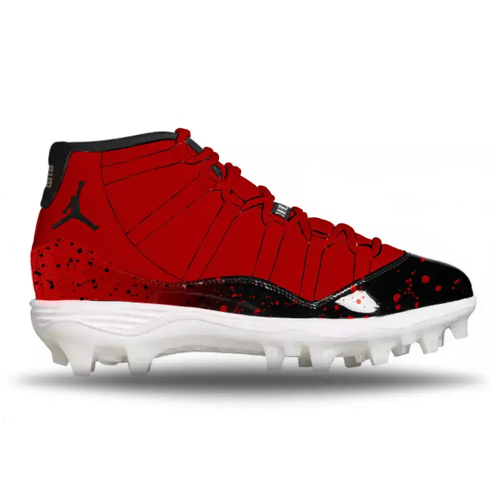 "Gym Red" Jordan 11 Retro TD Football Cleats