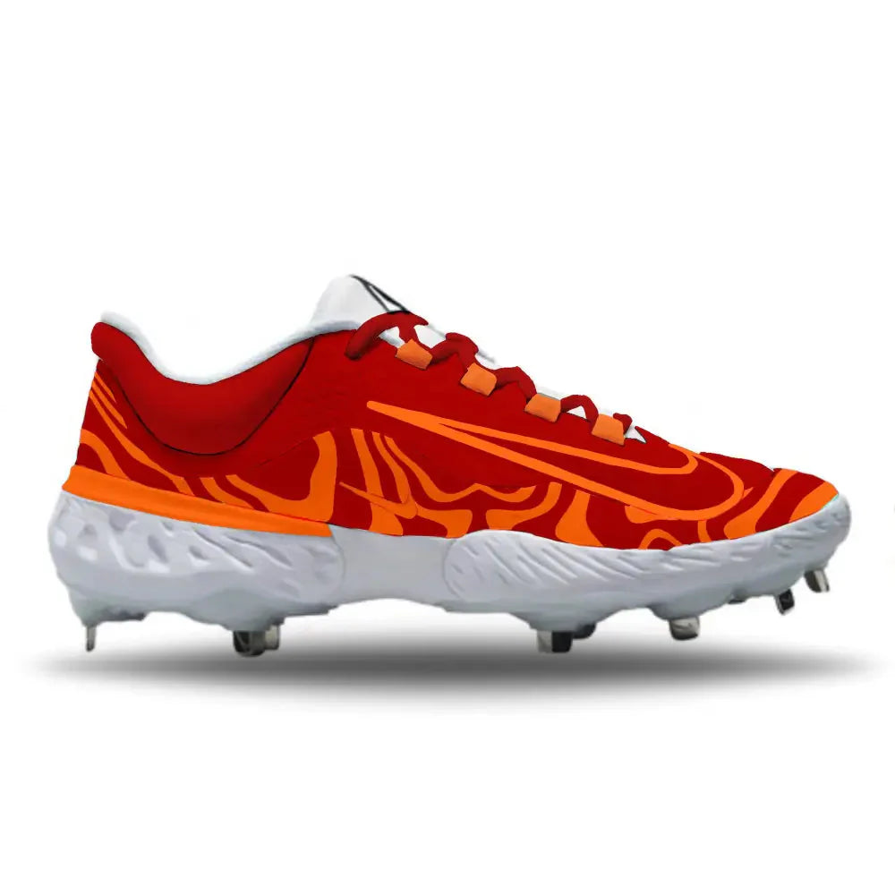 "Hot Lava" Nike Alpha Huarache Elite 4 Low Cleats