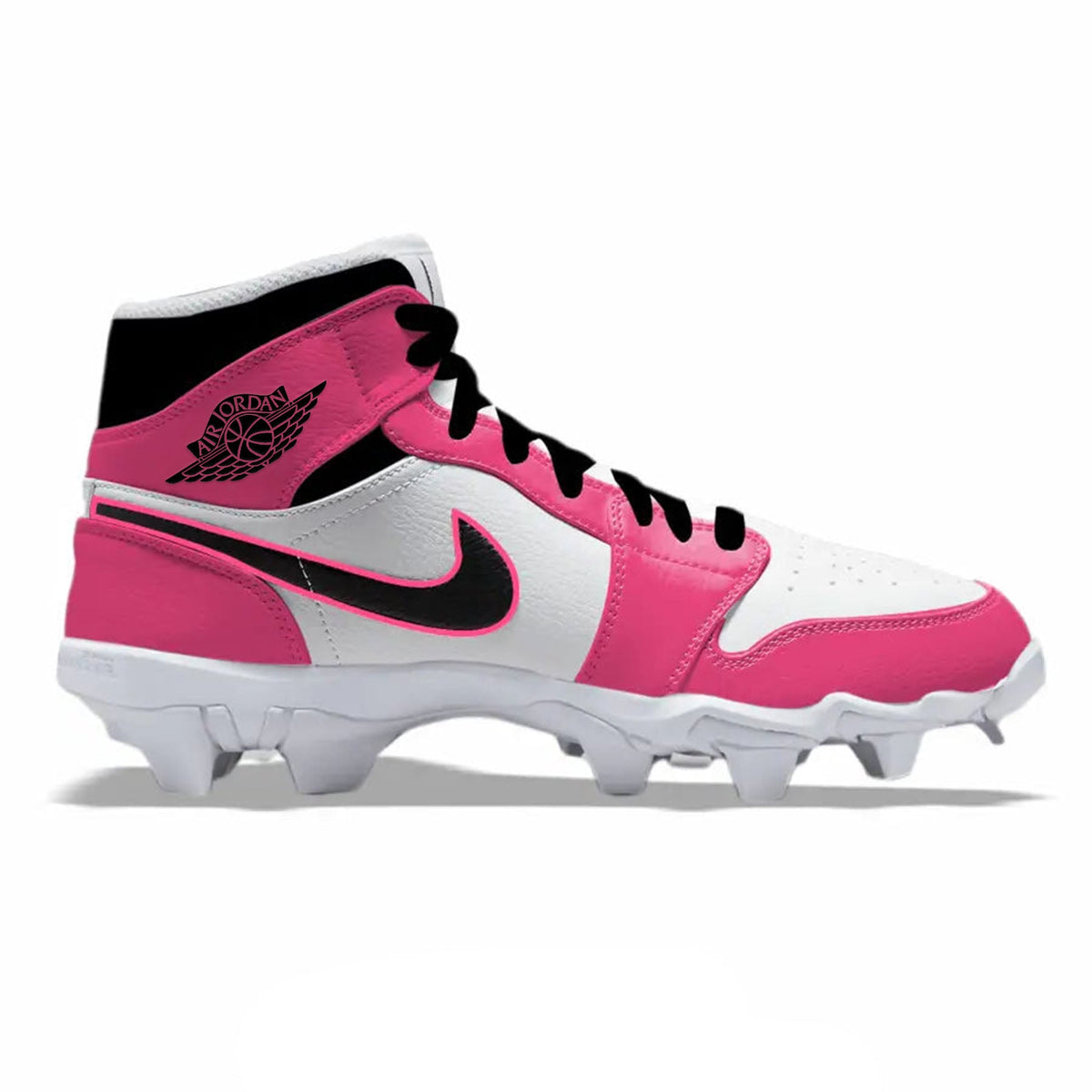 "Hot Pink" Jordan 1 Kids' Multisport Cleats