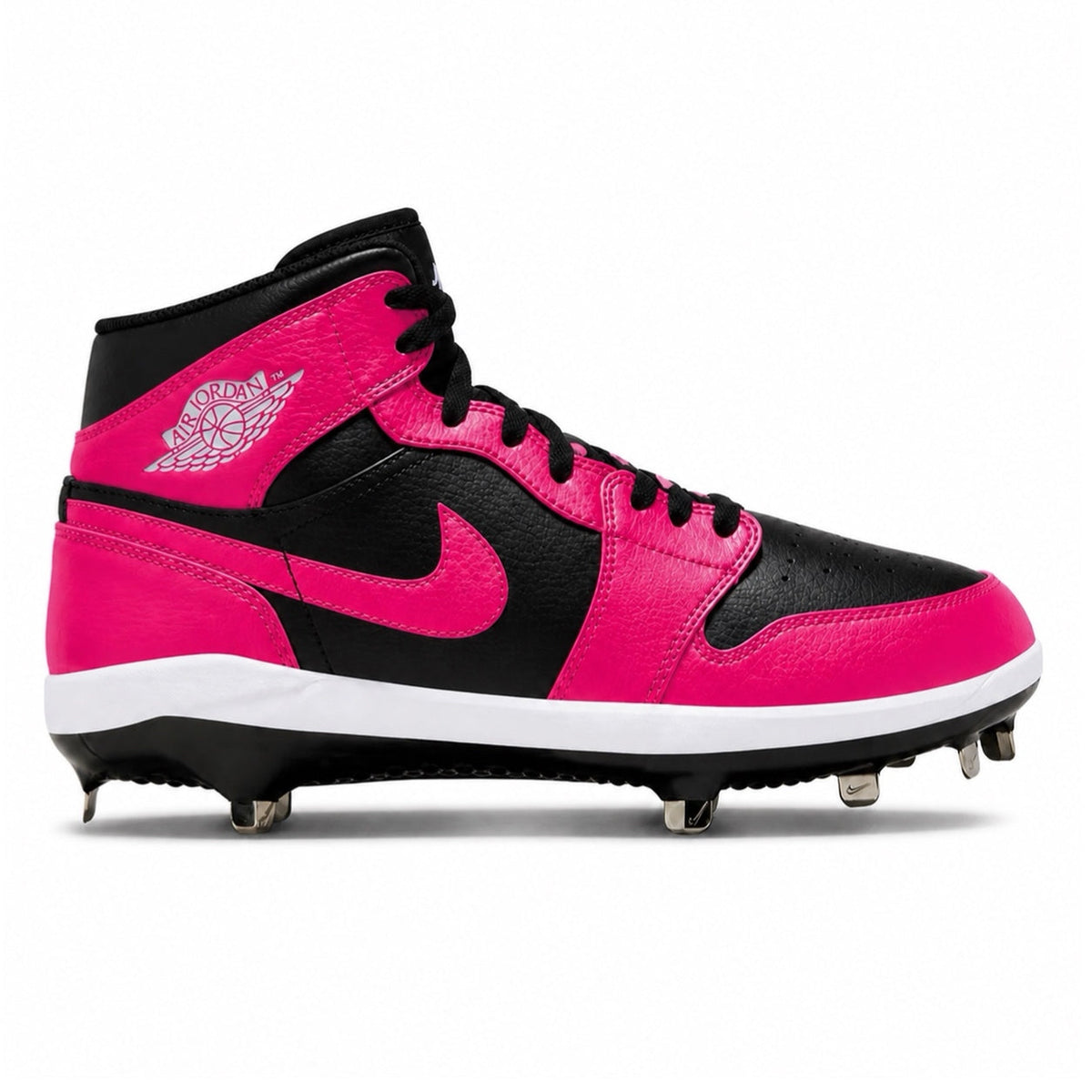 "Hot Pink" Jordan 1 Retro Cleats