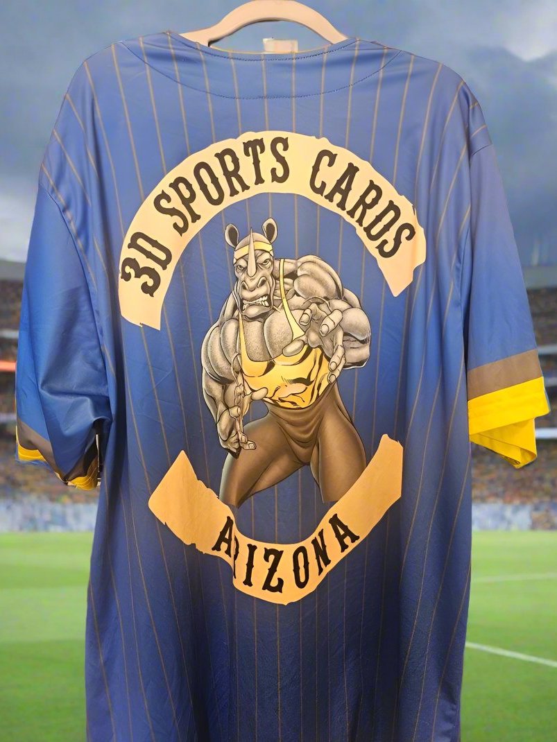 3D Sports Cards Full Button Jersey