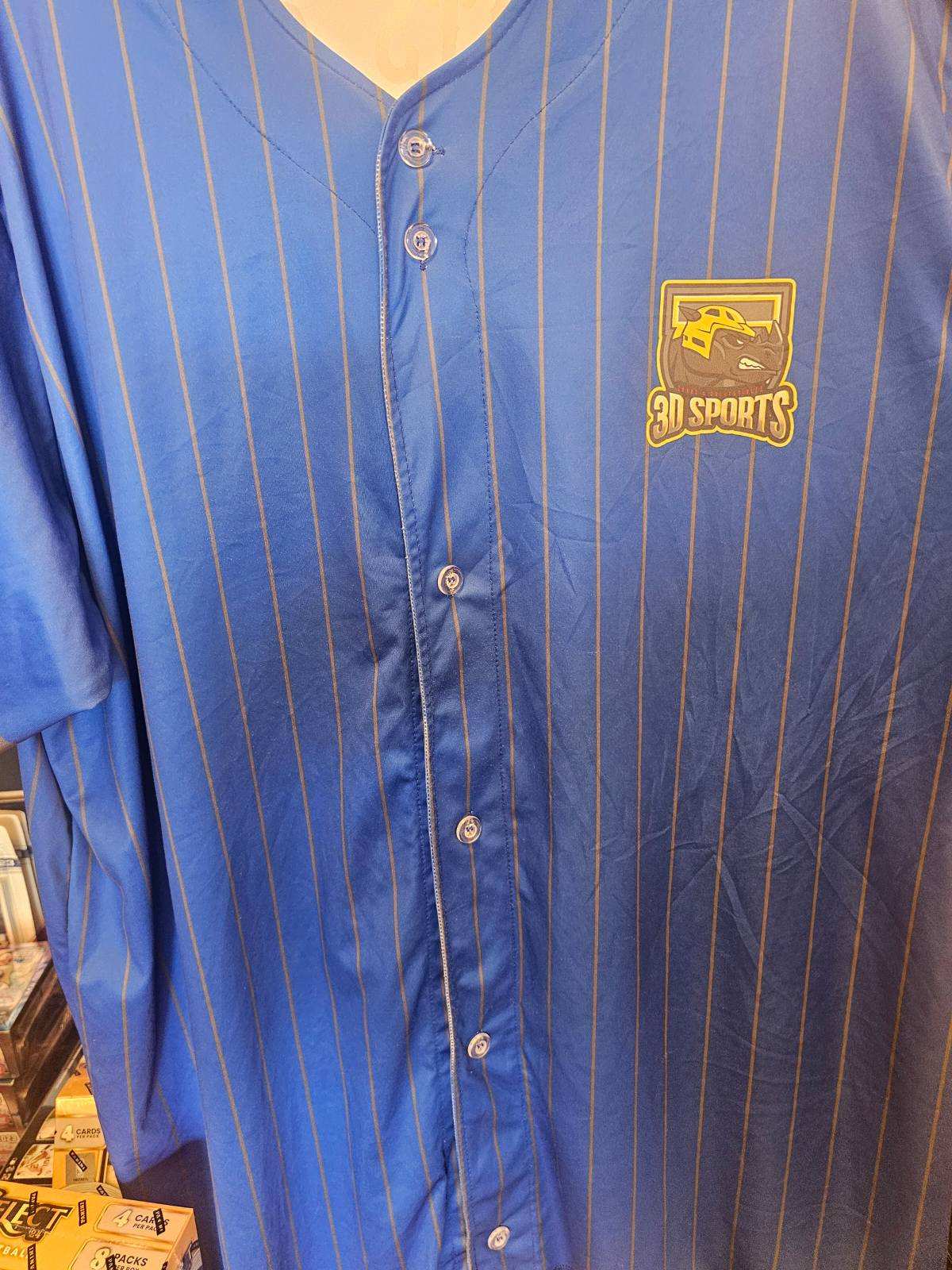3D Sports Cards Full Button Jersey
