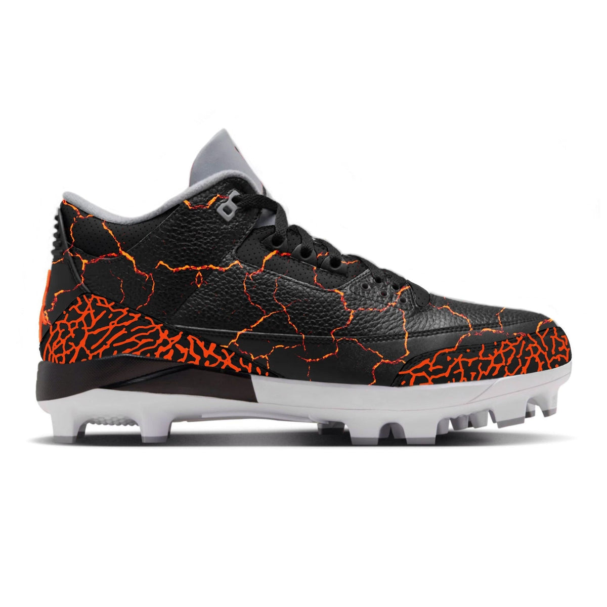 "Lava" Jordan 3 Retro MCS Cleats