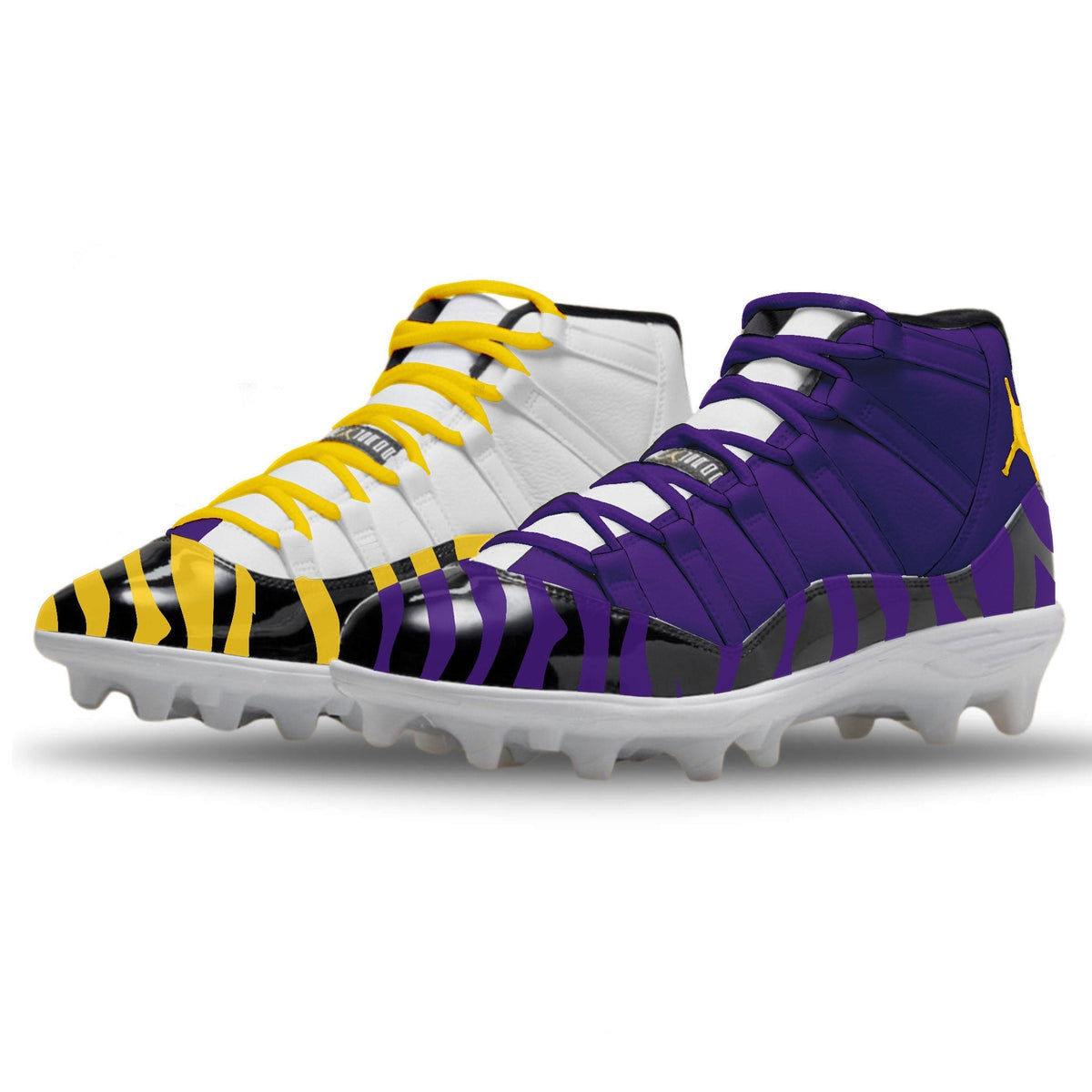 "Louisiana Mismatch" Jordan 11 Retro TD Football Cleats