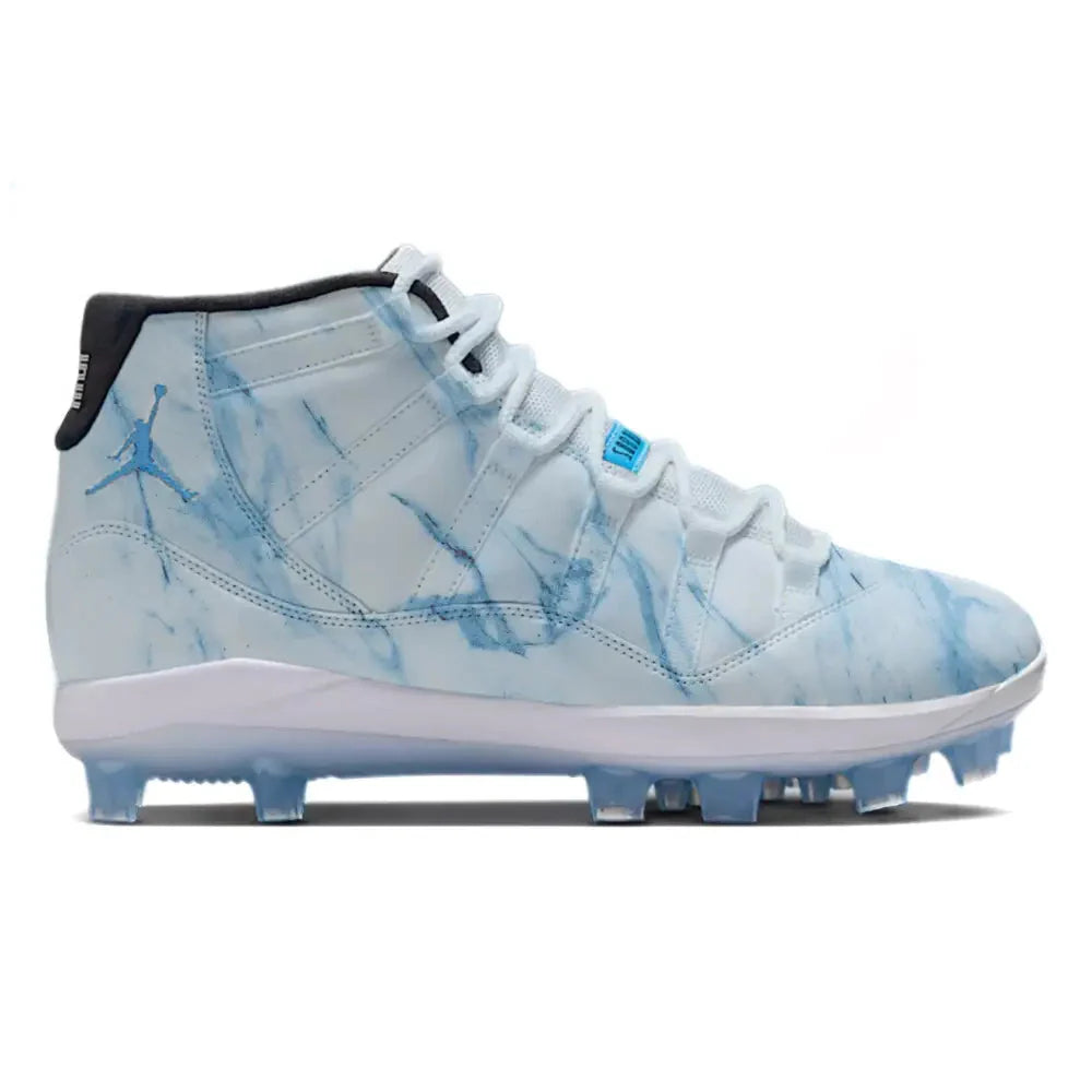 "Blue Marble" Jordan 11 Retro MCS Baseball Cleats