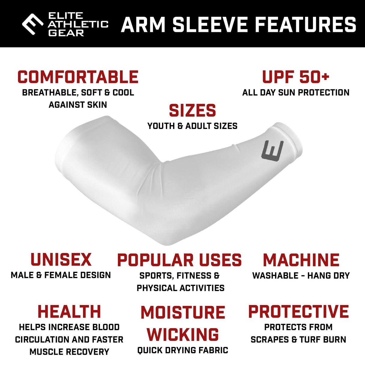 White BLESSED Arm Sleeve - Pro Game Sports