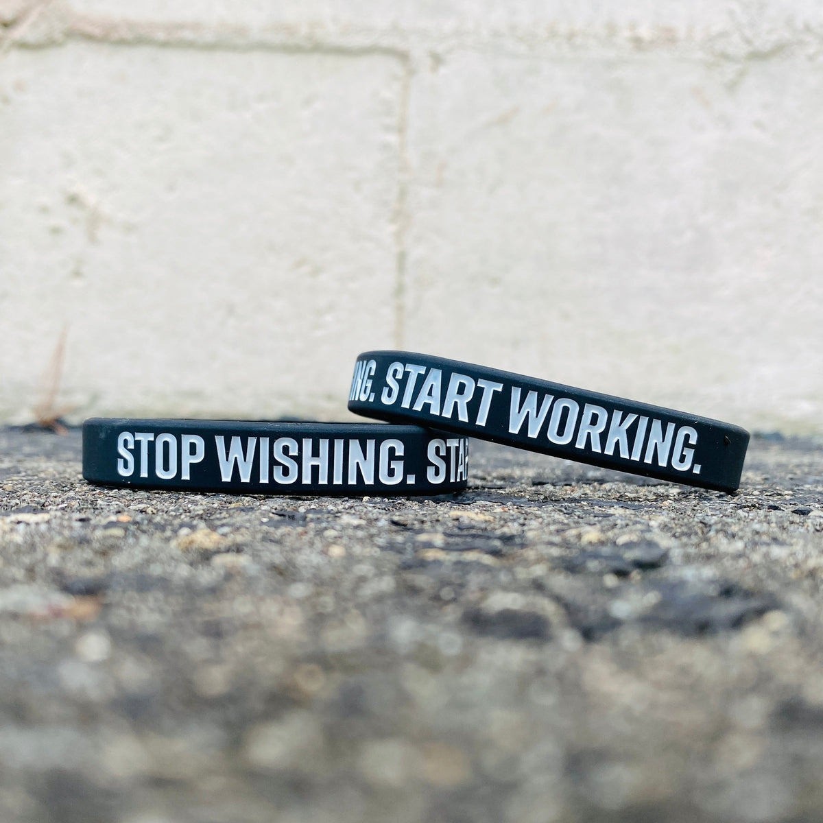 STOP WISHING. START WORKING. Wristband - Pro Game Sports