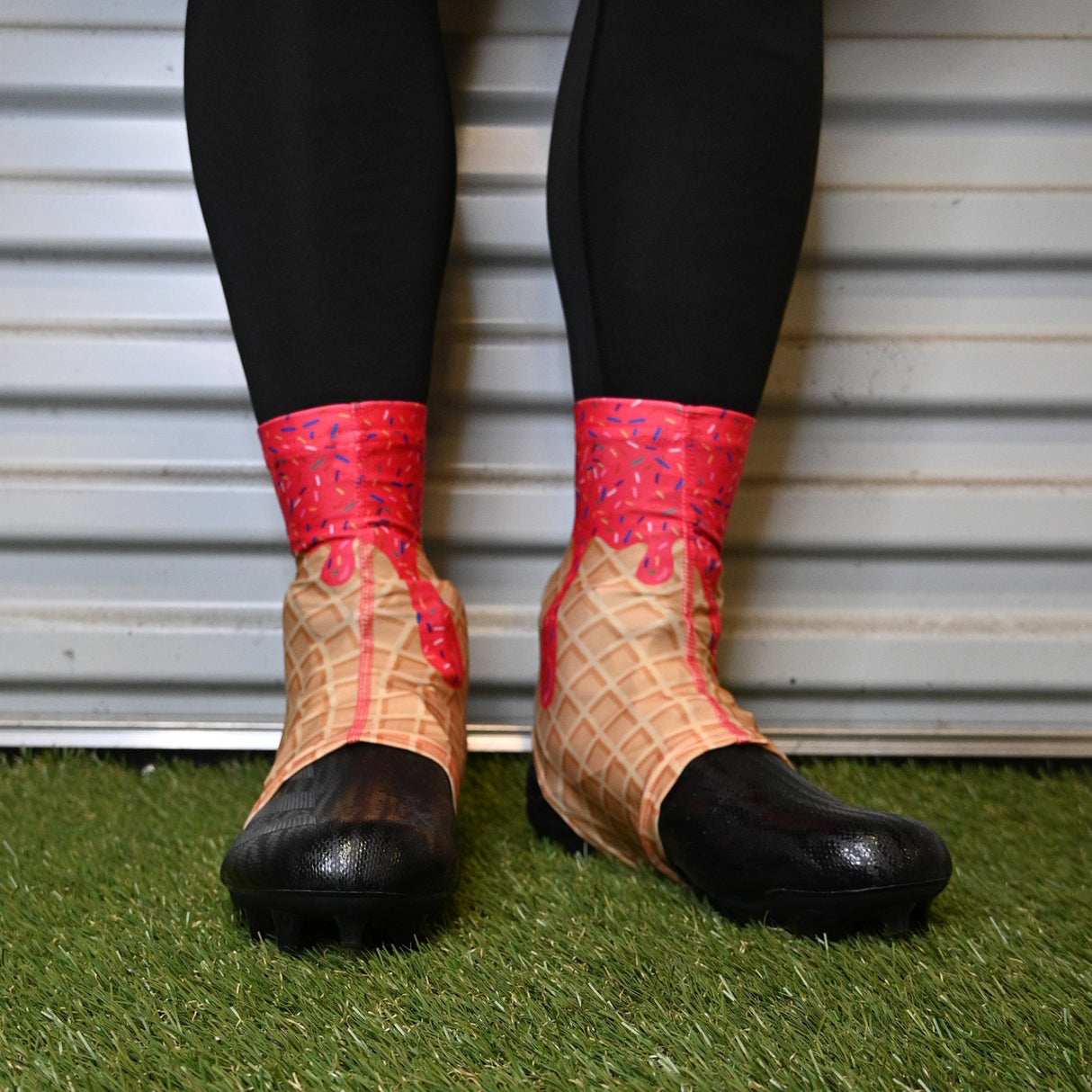 Pink Ice Cream Cleat Covers (Spats)